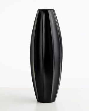Vaso Alto Stella Nera - ceramica - arredo muro - design - Wdesign - macerata - marche - CAVAAG058-1