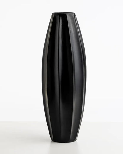 Vaso Alto Stella Nera - ceramica - arredo muro - design - Wdesign - macerata - marche - CAVAAG058-1