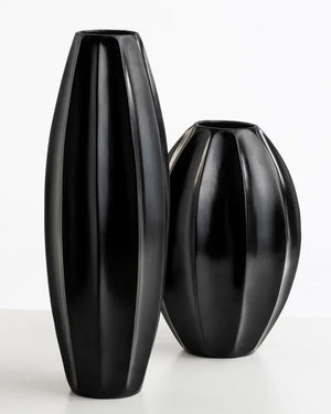 Vaso Alto Stella Nera - ceramica - arredo muro - design - Wdesign - macerata - marche - CAVAAG058-2