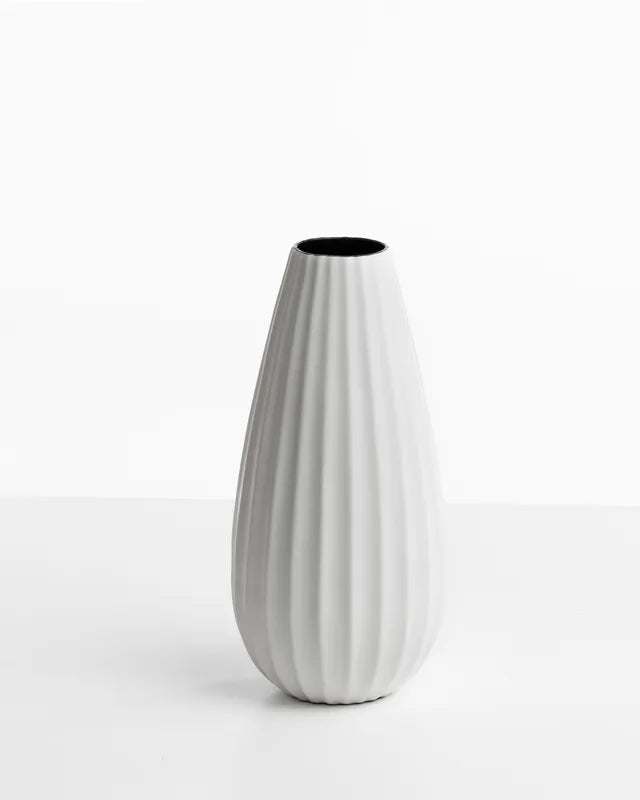 Vaso Medio Bianco Puro - ceramica - arredo muro - design - Wdesign - macerata - marche - CAVAAG056