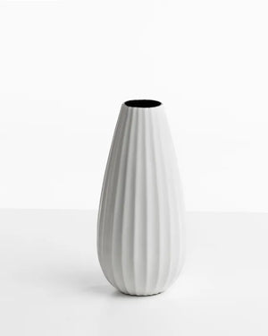 Vaso Medio Bianco Puro - ceramica - arredo muro - design - Wdesign - macerata - marche - CAVAAG056