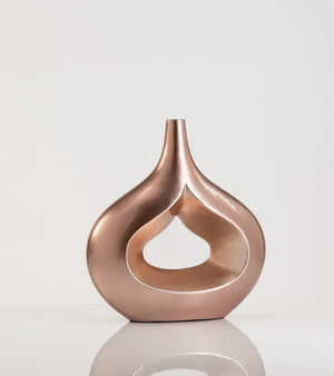 Vaso Goccia Oro in Ceramica Laccata