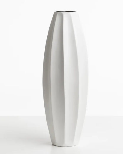 Vaso alto stella bianca - ceramica - arredo muro - design - Wdesign - macerata - marche - CAVAAG053-1