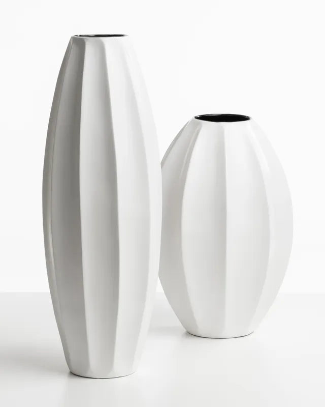 Vaso alto stella bianca - ceramica - arredo muro - design - Wdesign - macerata - marche - CAVAAG053-2