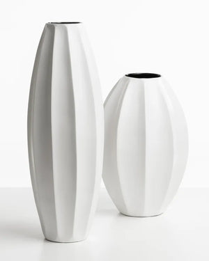 Vaso alto stella bianca - ceramica - arredo muro - design - Wdesign - macerata - marche - CAVAAG053-2