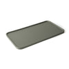 Vassoio Edge metallizzato in legno verniciato - platino