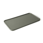 Vassoio Edge metallizzato in legno verniciato