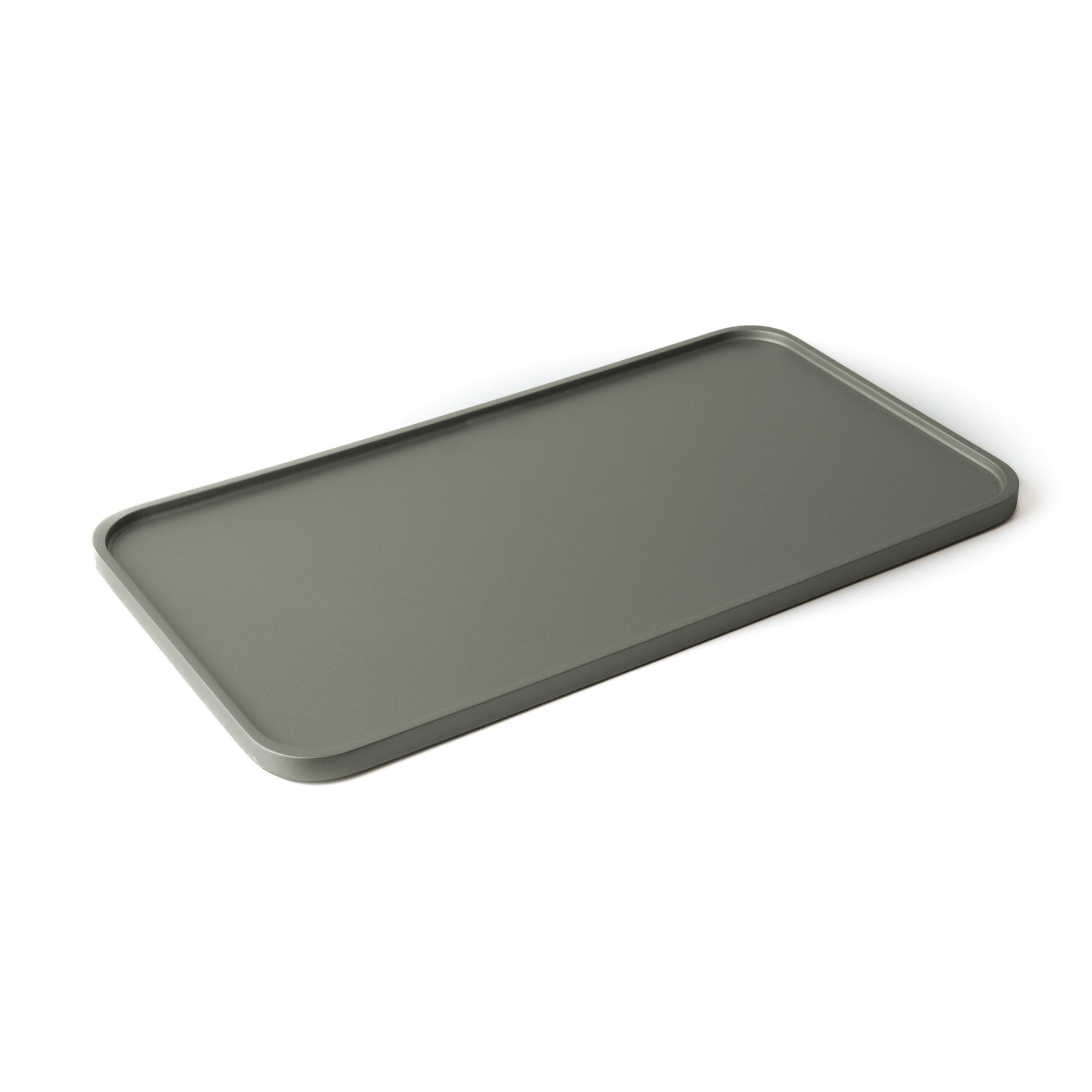 Vassoio Edge metallizzato in legno verniciato