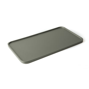 Vassoio Edge metallizzato in legno verniciato