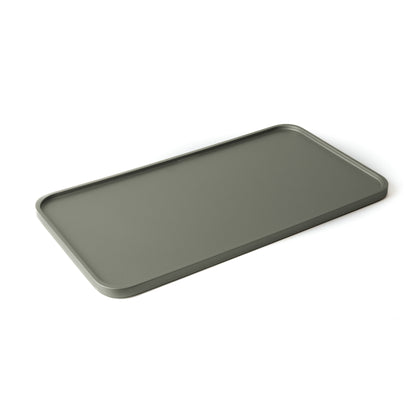 Vassoio Edge metallizzato in legno verniciato