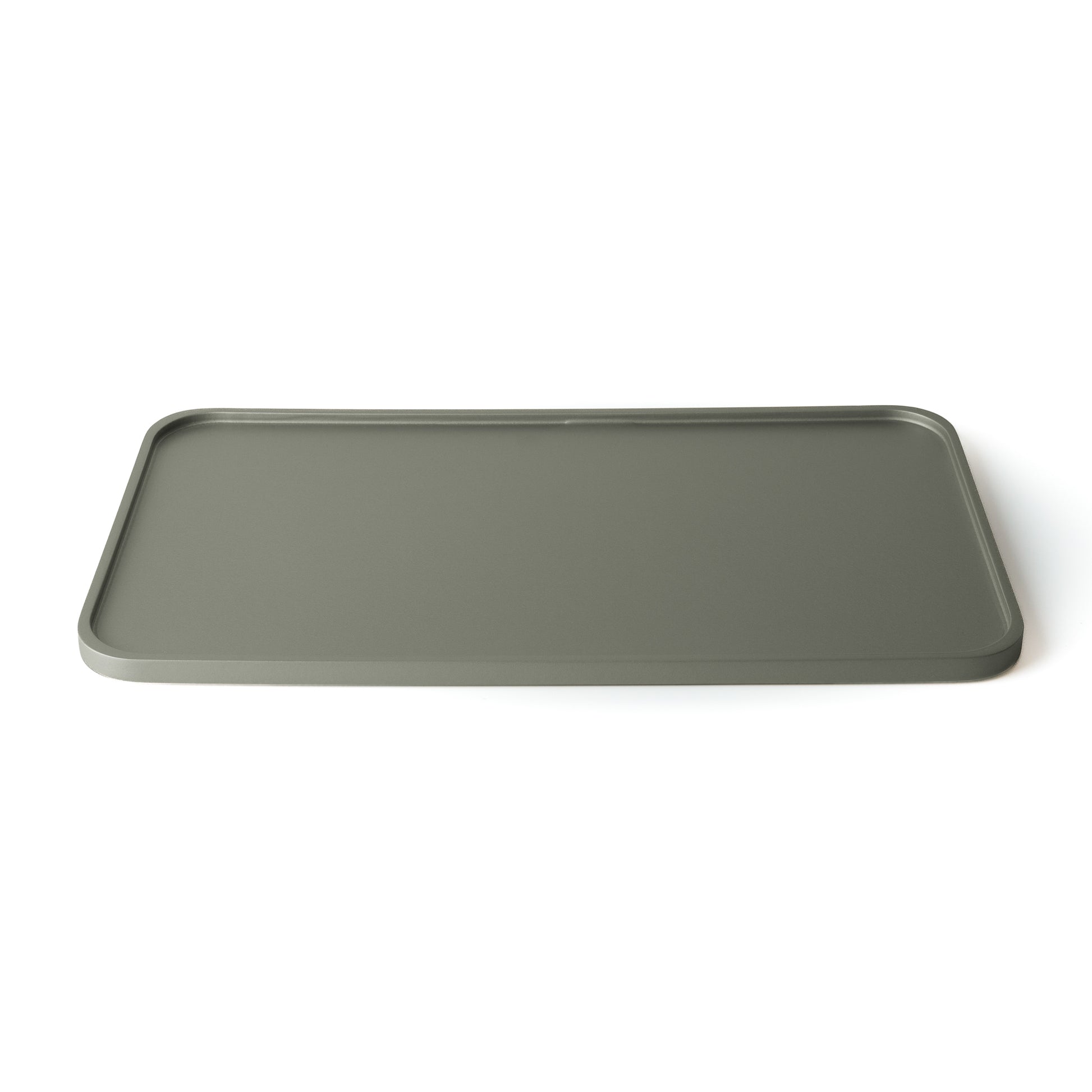 Vassoio Edge metallizzato in legno verniciato