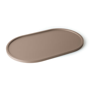 Vassoio Ellix metallizzato in legno verniciato