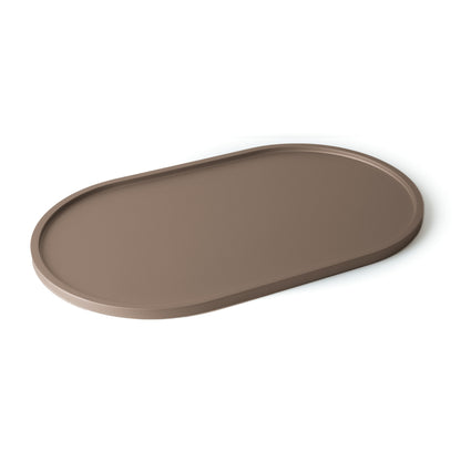 Vassoio Ellix metallizzato in legno verniciato