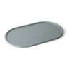 Vassoio Ellix metallizzato in legno verniciato - argento