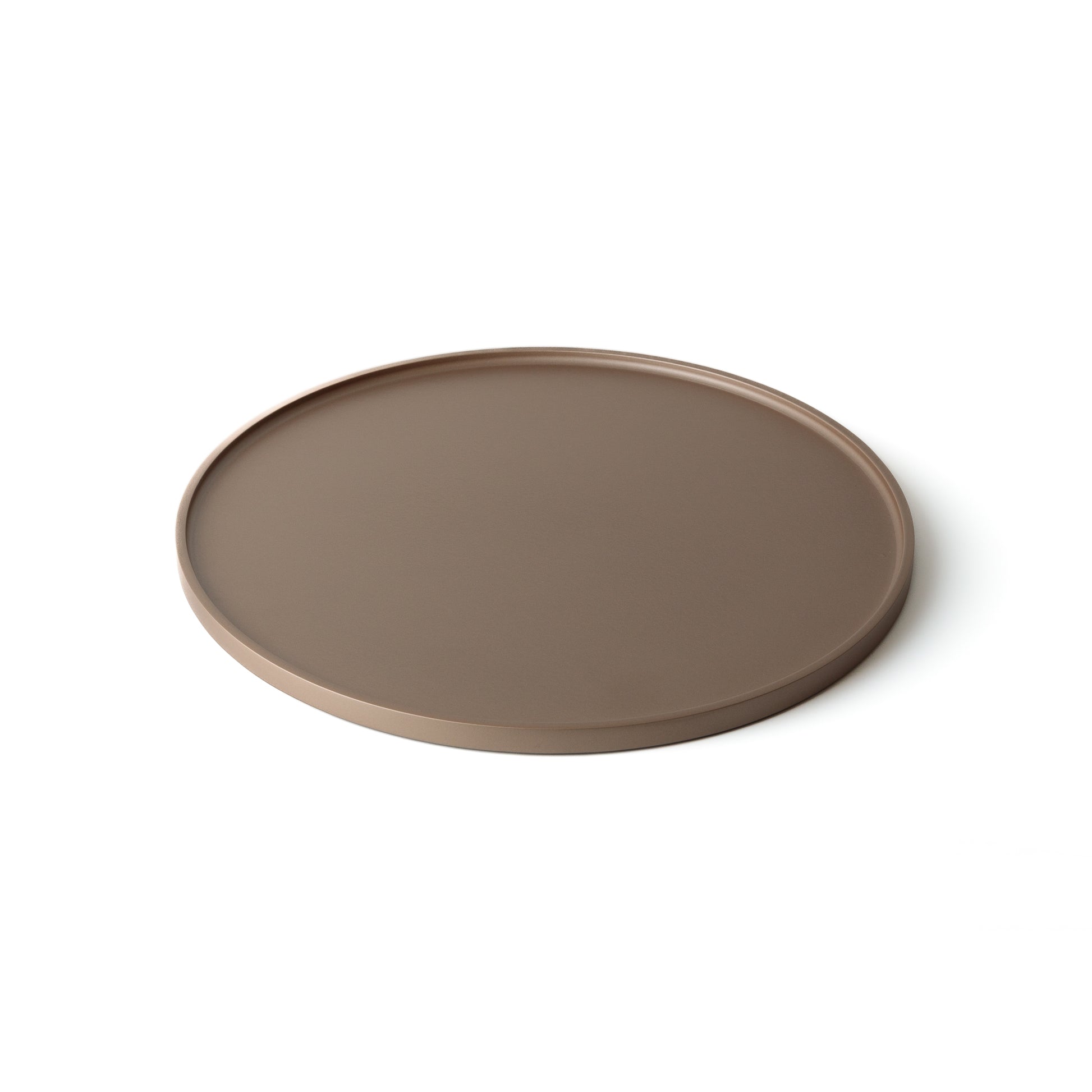 Vassoio Orbis metallizzato in legno verniciato