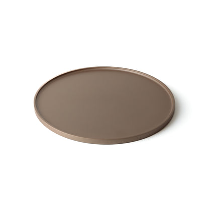 Vassoio Orbis metallizzato in legno verniciato