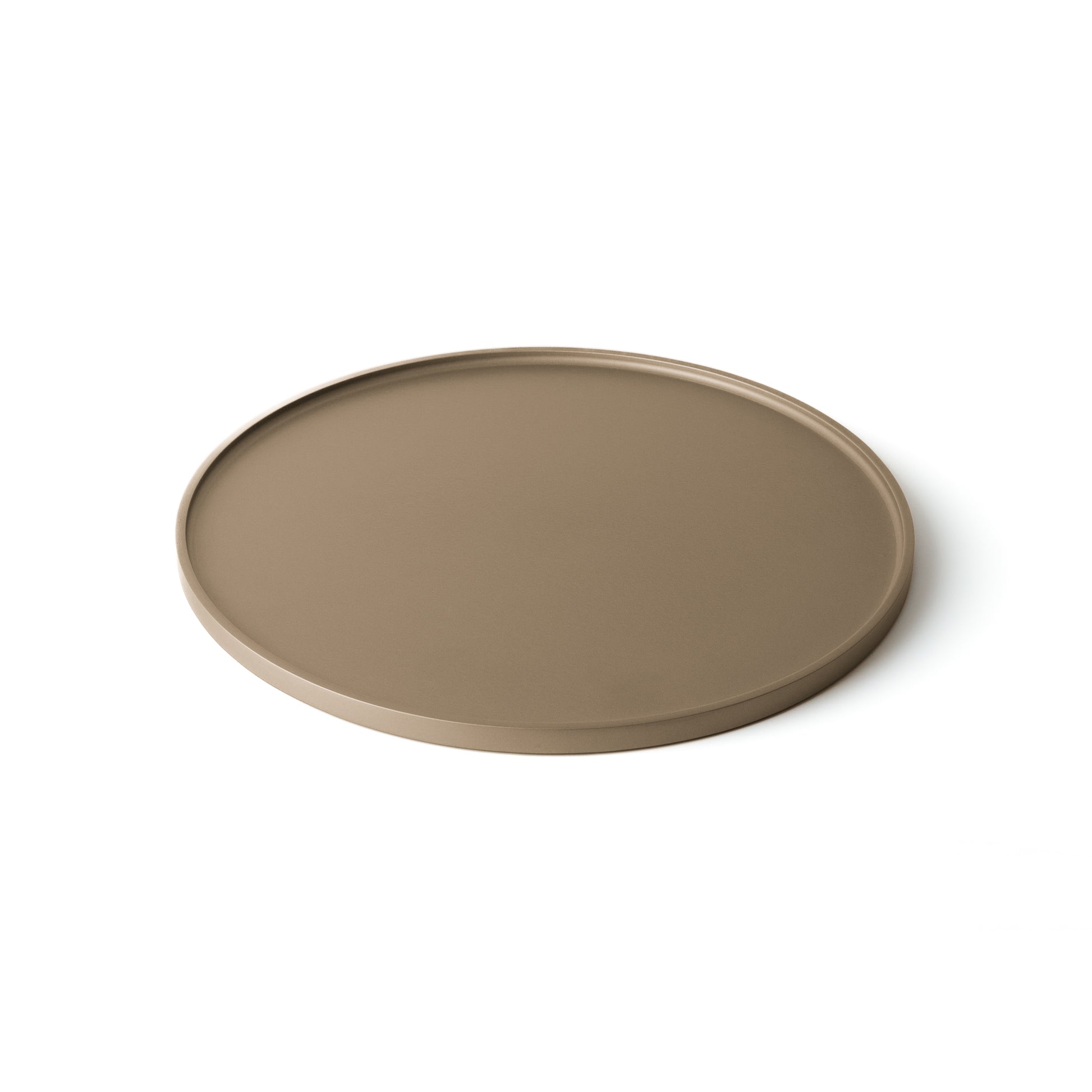 Vassoio Orbis metallizzato in legno verniciato