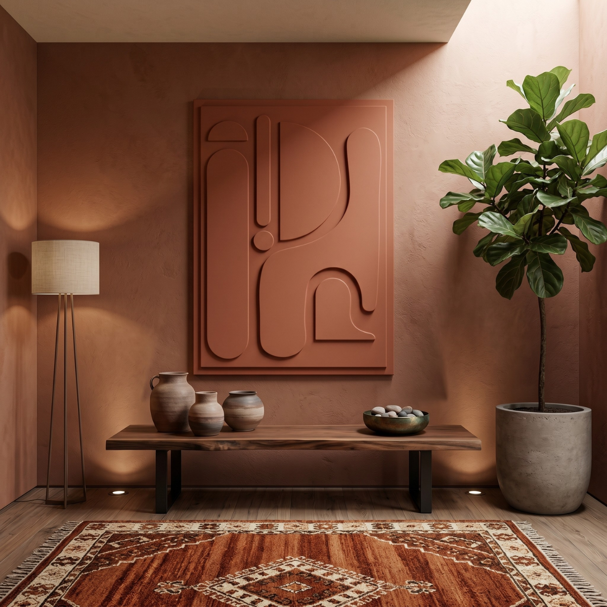 Ichii quadro in legno di design