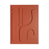 Ichii quadro in legno di design - Terracotta
