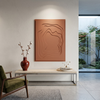 Nagare quadro in legno di design