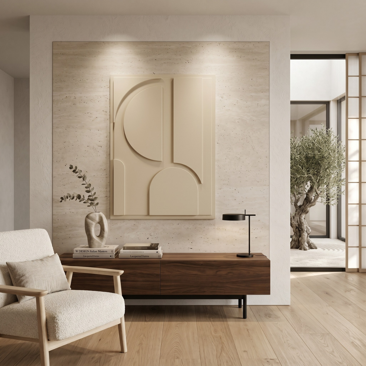 Shibui quadro in legno di Design