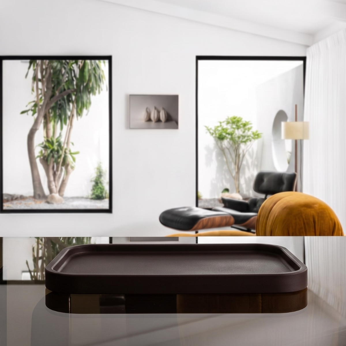 Svuotatasche Edge in legno verniciato