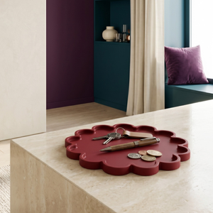 Svuotatasche Flower in legno verniciato