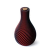 Vaso stampato 3d Asterix 25cm bicolor - rosso-blu