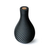 Vaso stampato 3d Asterix 25cm bicolor - Bianco nero