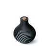Vaso stampato 3d Obelix 17cm bicolor - Bianco nero
